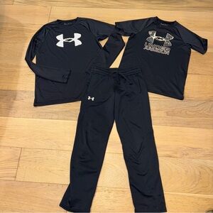 Under Armour Black and White Sportswear Trio